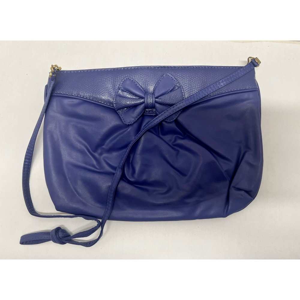 Vintage 80's Purple Gitano Handbag with Bow w/ Purple Lining - Picture 3 of 7